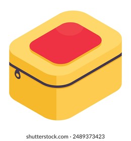 A unique design icon of makeup box