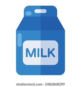 Un icono de diseño único de paquete de leche