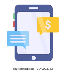 A unique design icon of mobile communication.



