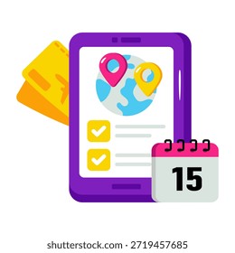 Einzigartiges Design-Symbol für globalen mobilen Standort 