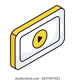 Einzigartiges Design-Symbol für mobiles Video 