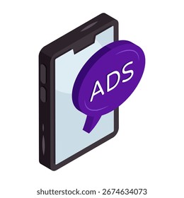 Video Icono de diseño único del anuncio móvil