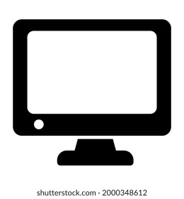 A unique design icon of monitor