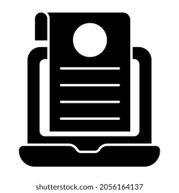 A unique design icon of online list