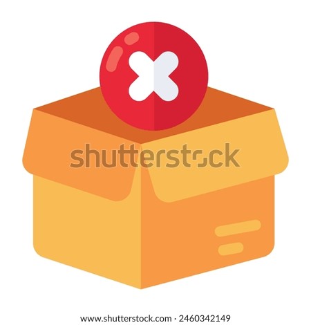 A unique design icon of order cancel