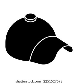 A unique design icon of p cap 