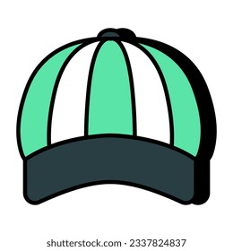 A unique design icon of p cap