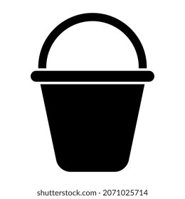 A unique design icon of pail