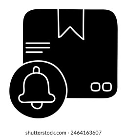 Ein einzigartiges Design-Symbol für die Paketbenachrichtigung 

