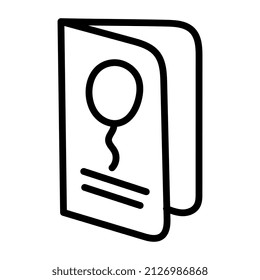 A unique design icon of party invitation

