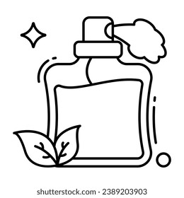 A unique design icon of perfume 