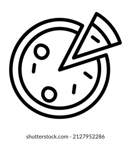Einzigartiges Design-Symbol für Pizza

