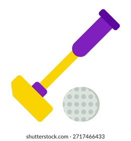 Un icono de diseño único de juego de polo 