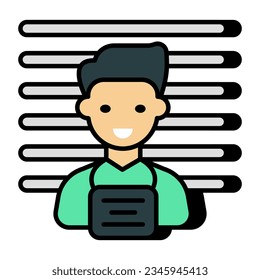 Icono de diseño único del prisionero 