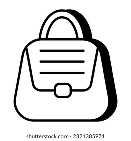 Un icono de diseño único de bolso 