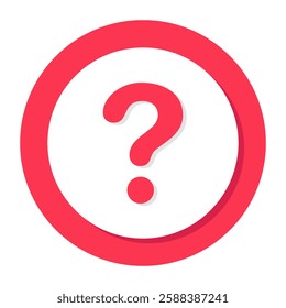 A unique design icon of question mark