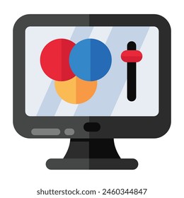 Unique design icon of rgb