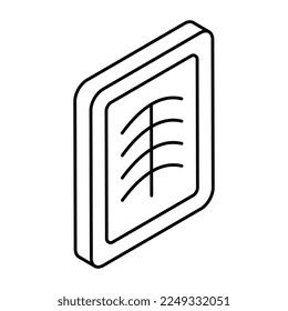 Unique design icon of ribs cage