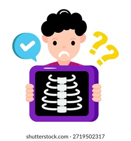 Icono de diseño único de la jaula de las costillas
