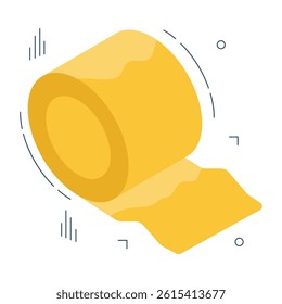 Unique design icon of scotch tape