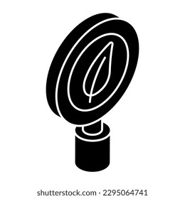 Ein einzigartiges Designsymbol für Suchblätter