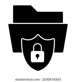 A unique design icon of secure folder