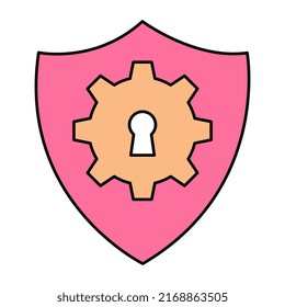 Unique design icon of security setting