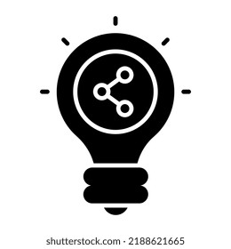 A unique design icon of share idea