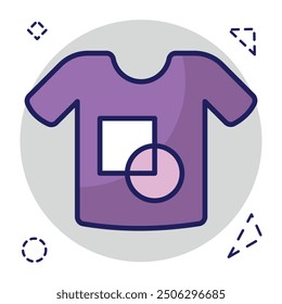 A unique design icon of shirt designing 