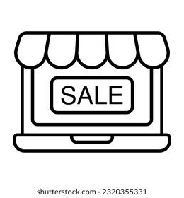 Einzigartiges Design-Symbol der Shopping-Website
