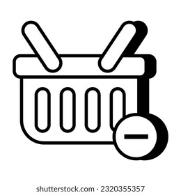Unique design icon of shopping website