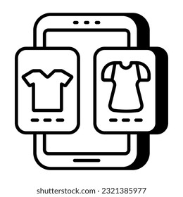 Icono de diseño único del sitio web de compras
