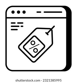 Icono de diseño único del sitio web de compras