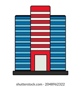 A unique design icon of skyscraper
