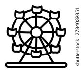 A unique design icon of skywheel 