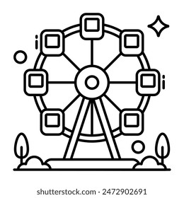 A unique design icon of skywheel