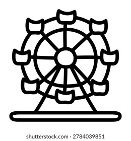 A unique design icon of skywheel 