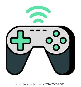 A unique design icon of smart gamepad 