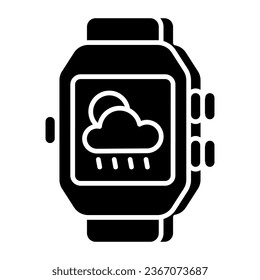 Un icono de diseño único para el tiempo de reloj inteligente 