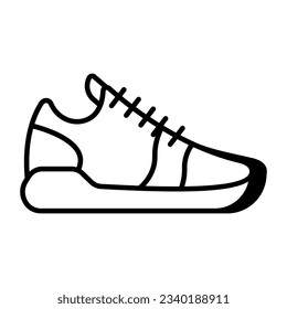 Unique design icon of sneakers 