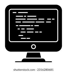 Unique design icon of source code