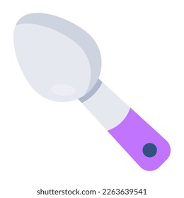 Un icono de diseño único de cuchara 