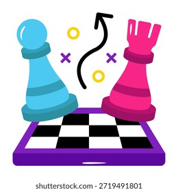 Un icono de diseño único de juego de estrategia 