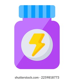 Un icono de diseño único de suplemento 