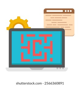 A unique design icon of system setting