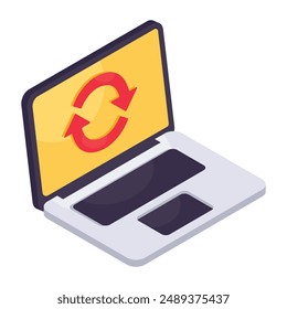 Unique design icon of system update