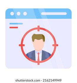 Einzigartiges Design-Symbol der Zielperson