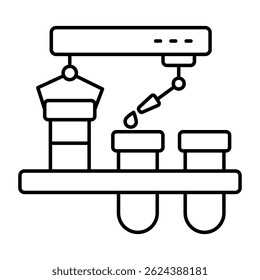 Un icono de diseño único de tubos de ensayo