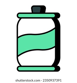 Einzigartiges Design-Symbol für Zinnpack 