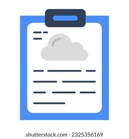 Unique design icon of weather report 